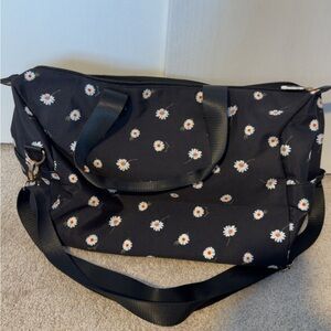 Alice + Olivia Black Daisy Travel Bag